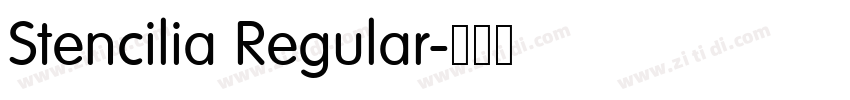 Stencilia Regular字体转换